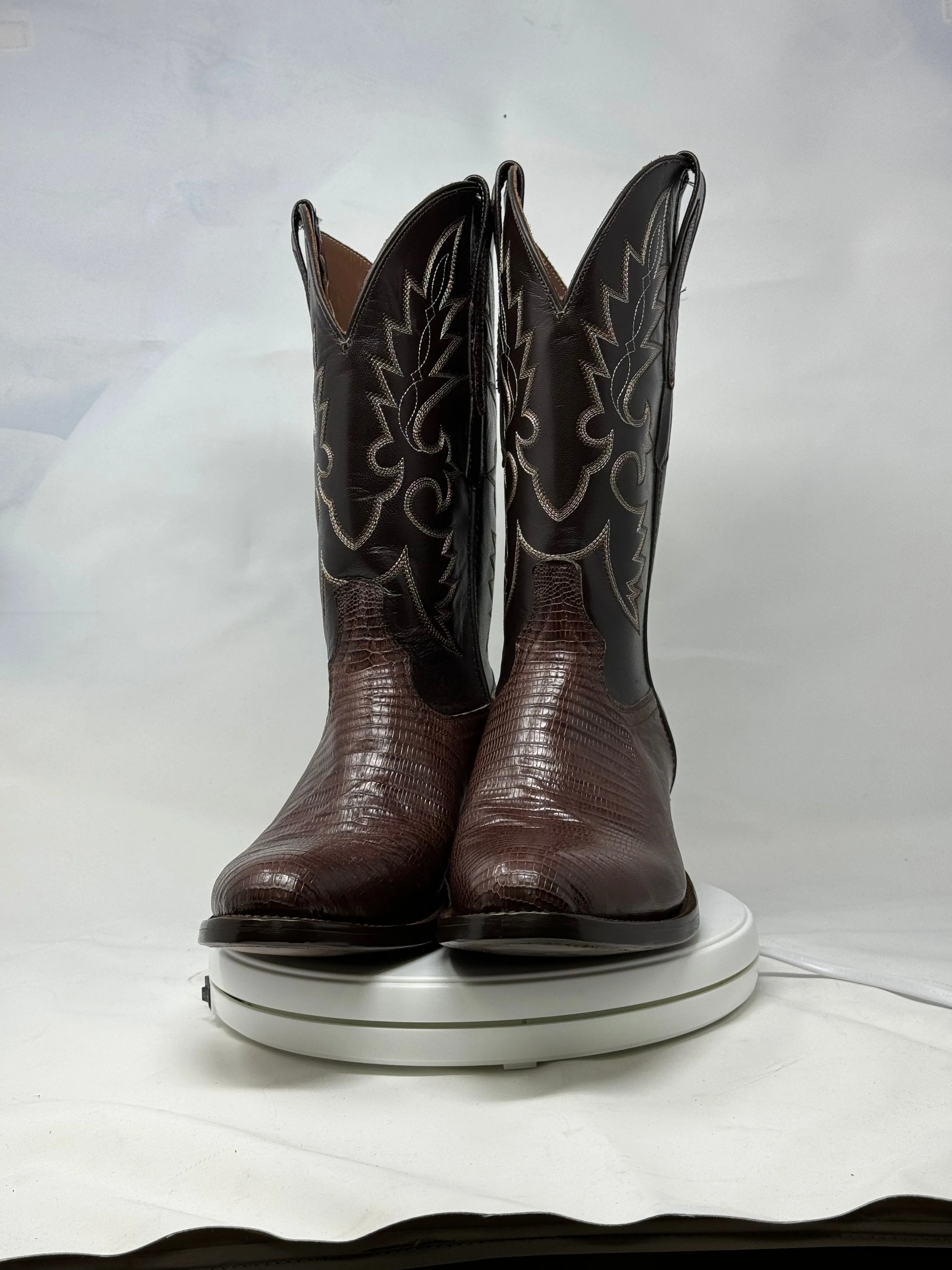 DJ5008 | Don Juan Boots Men's Lizard Chocolate R Toe