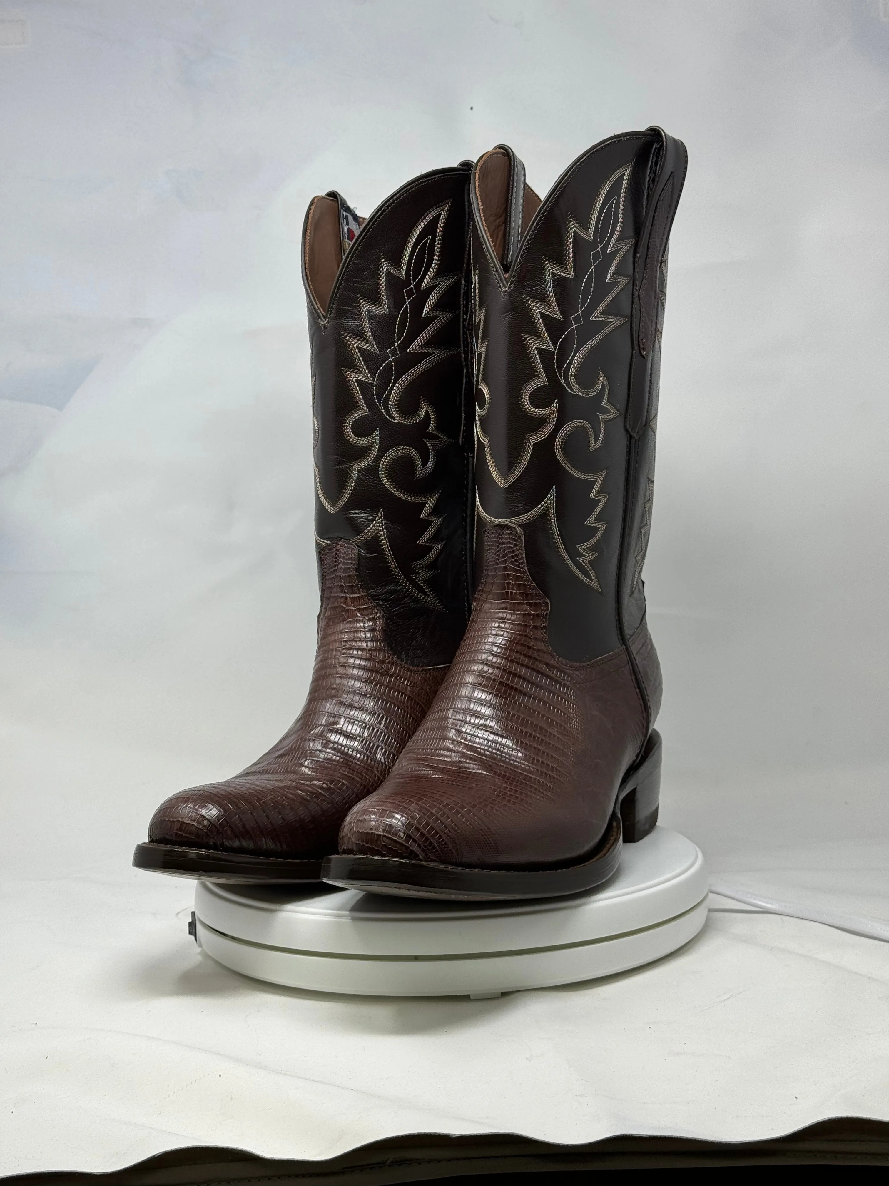 DJ5008 | Don Juan Boots Men's Lizard Chocolate R Toe