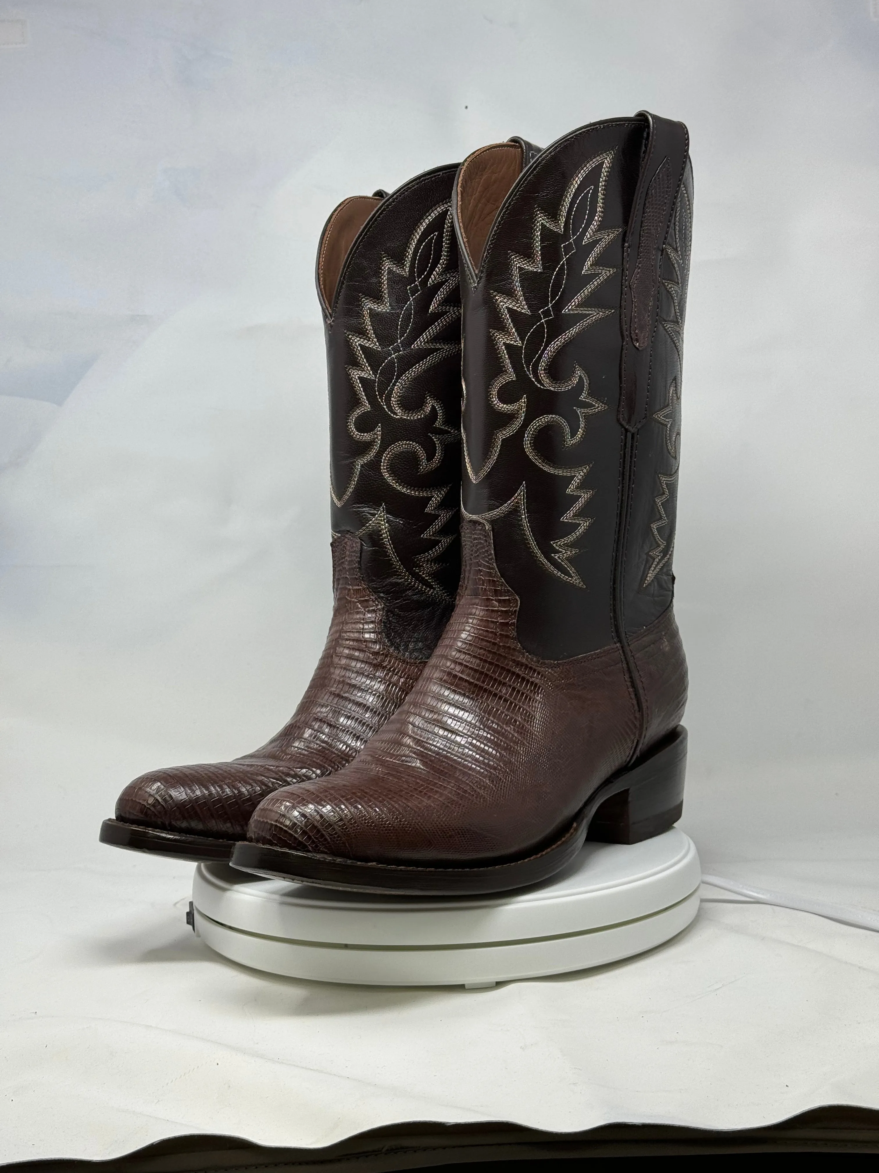 DJ5008 | Don Juan Boots Men's Lizard Chocolate R Toe