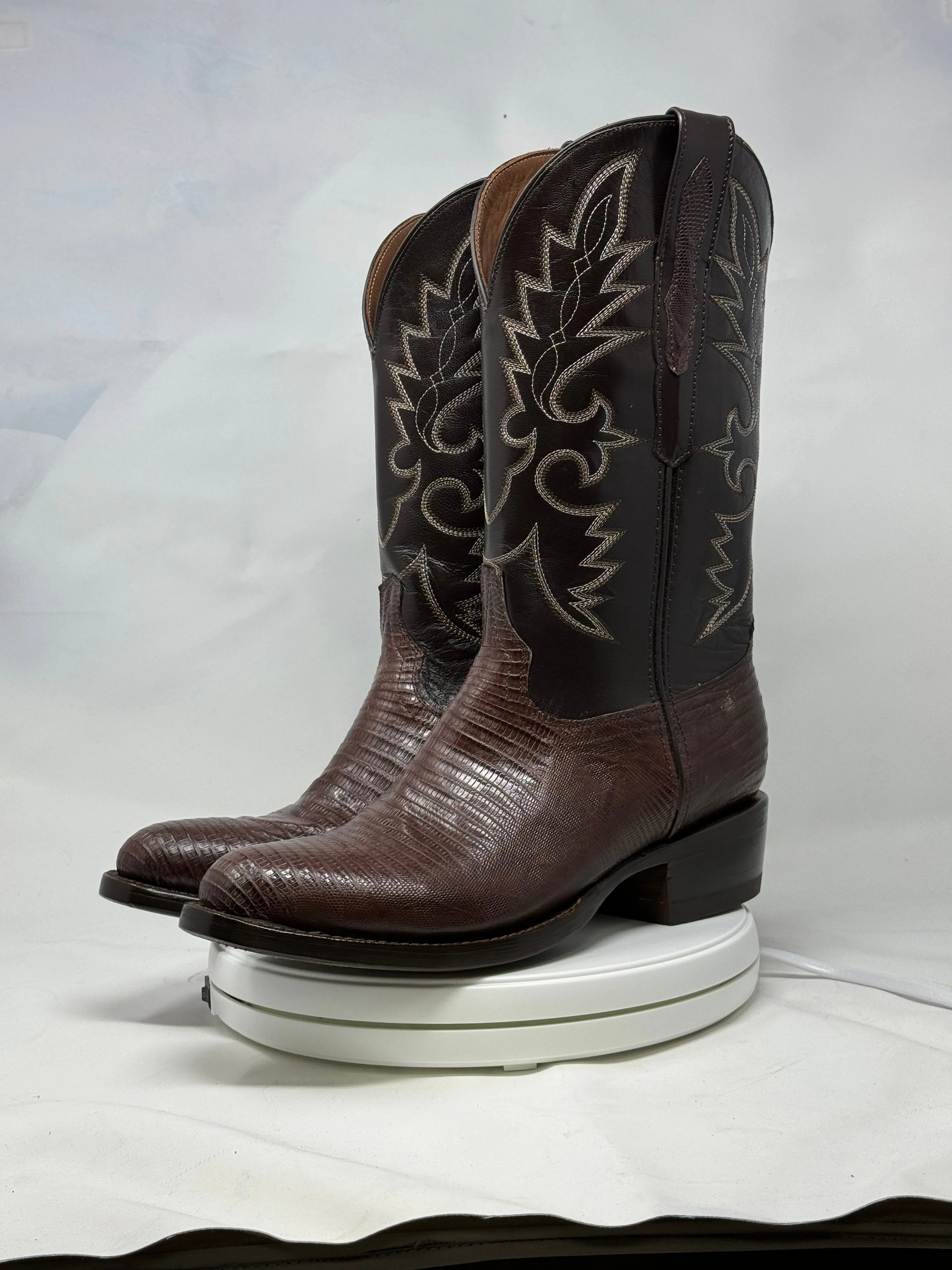 DJ5008 | Don Juan Boots Men's Lizard Chocolate R Toe