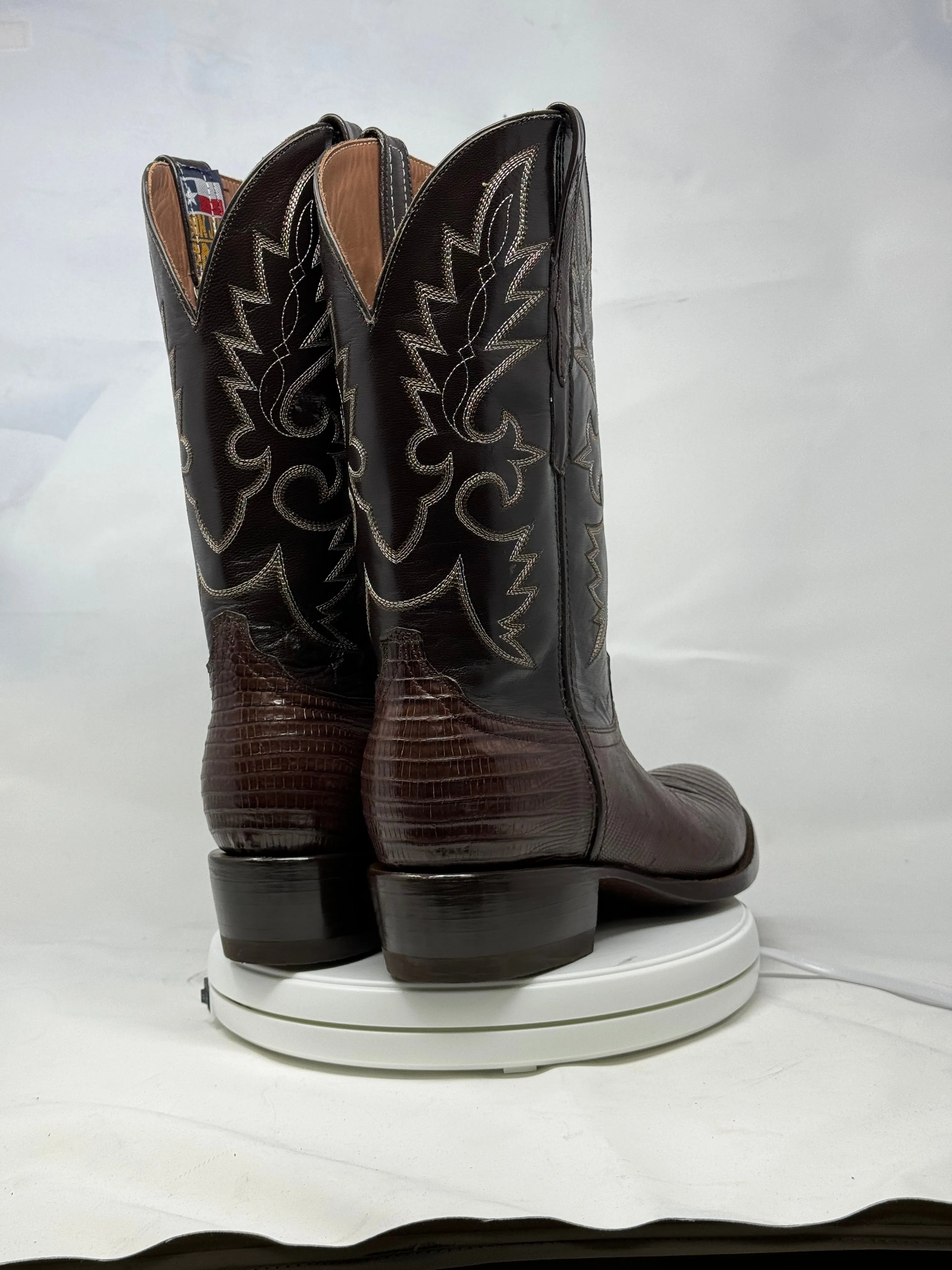 DJ5008 | Don Juan Boots Men's Lizard Chocolate R Toe