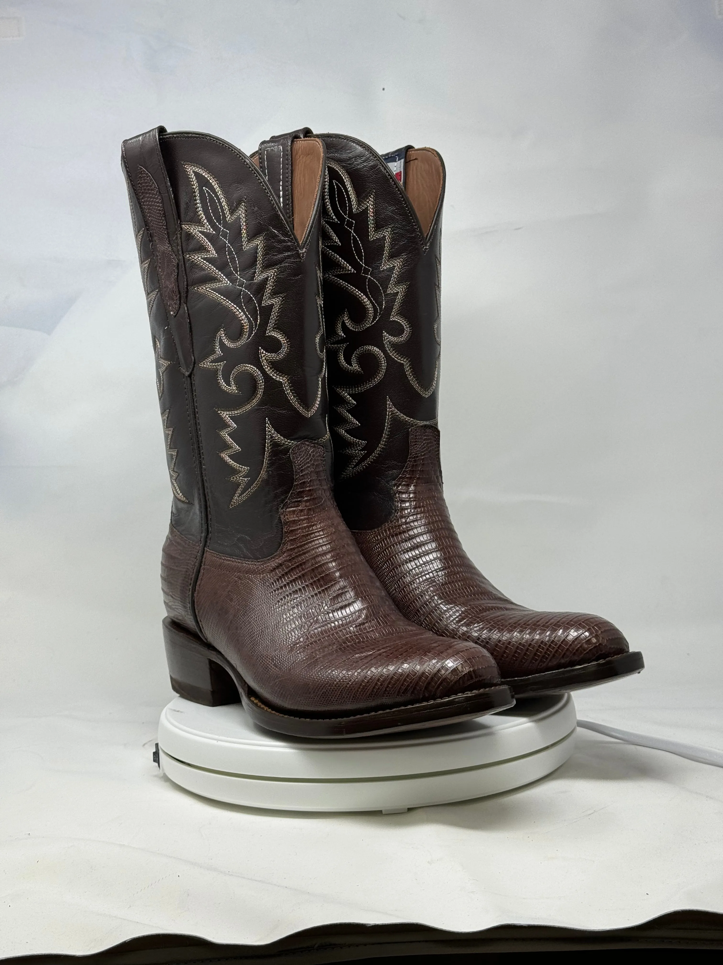 DJ5008 | Don Juan Boots Men's Lizard Chocolate R Toe