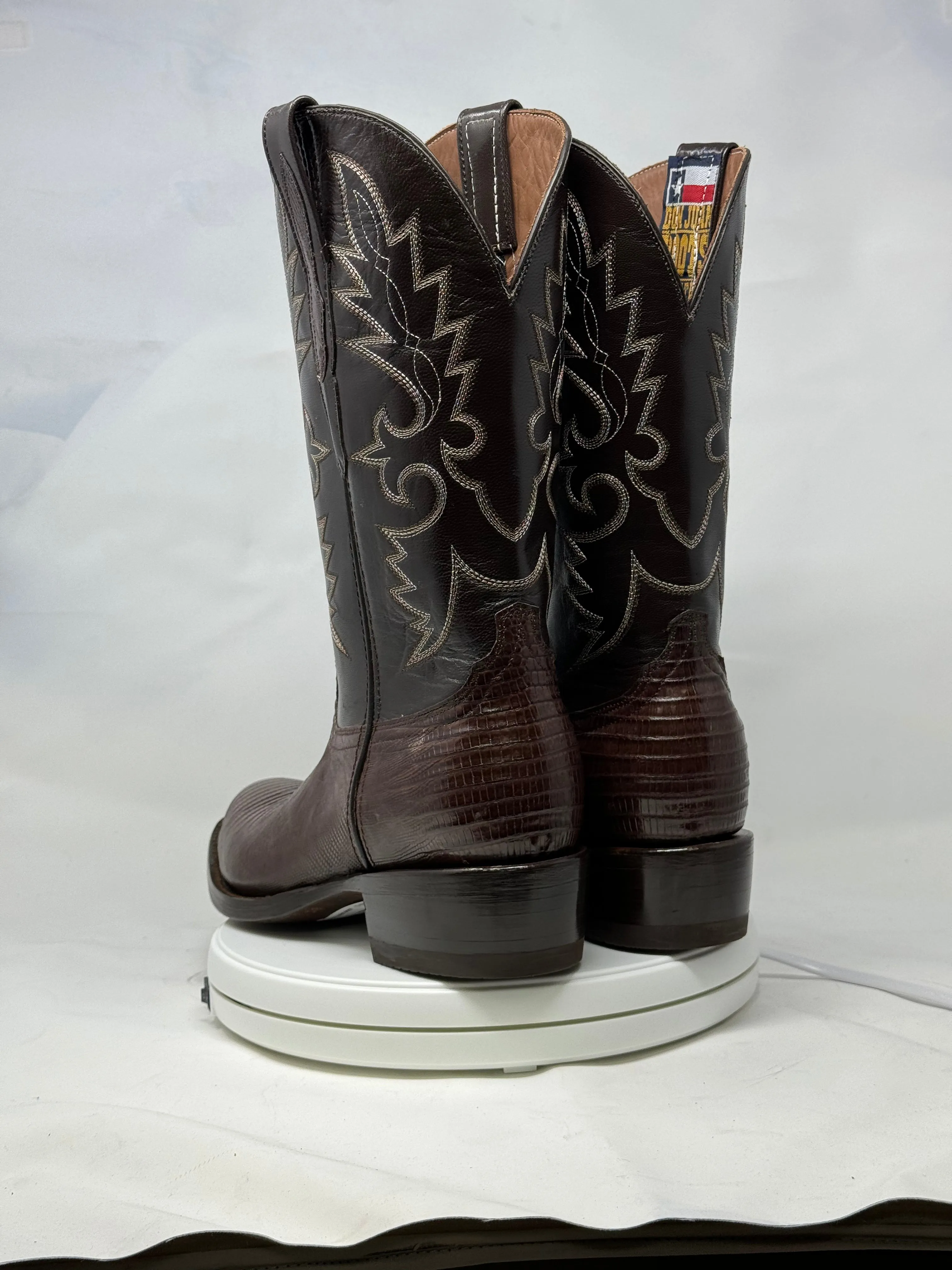 DJ5008 | Don Juan Boots Men's Lizard Chocolate R Toe