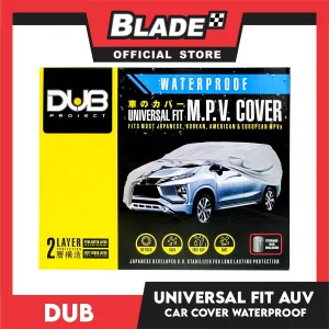 Dub Car Cover AUV/MPV Waterproof w/ Storage Bag Fits for Toyota Innova, Avanza, Rsuh, Rav4, Mitsubishi Xpander, Honda Mobillo, BR-V, CR-V