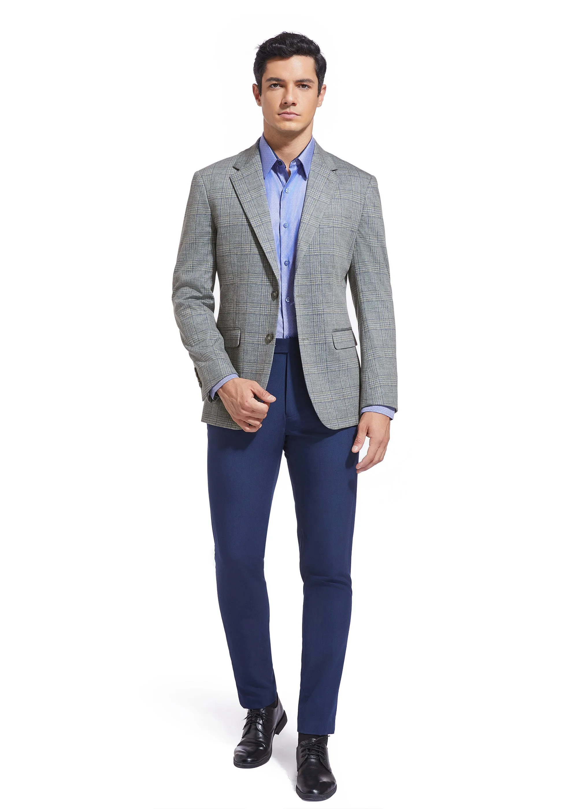 DUCHAMP GLEN PLAID KNIT SPORTCOAT