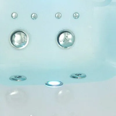 Ella's Bubbles 93085 Companion Dual Massage Acrylic Walk-In Tub With Center Door - 2 Seater