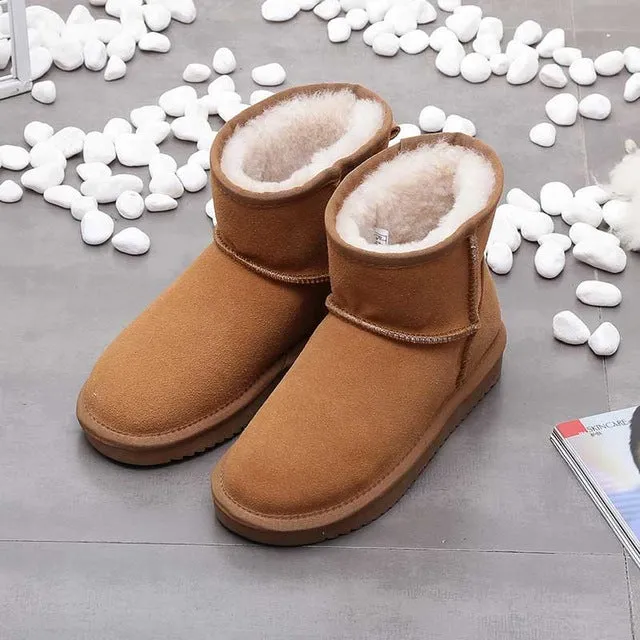 Fabienne Knöchel Echtleder Schneestiefel