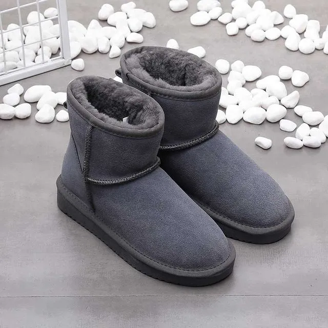 Fabienne Knöchel Echtleder Schneestiefel