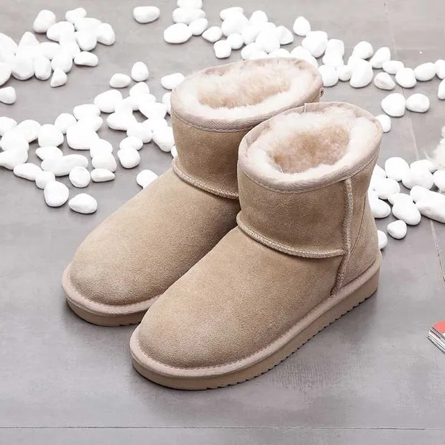 Fabienne Knöchel Echtleder Schneestiefel