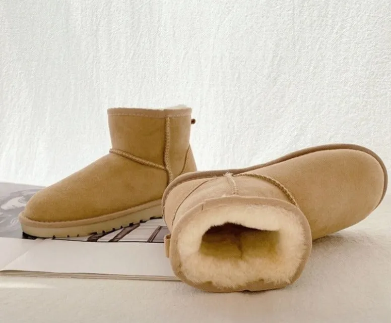Fabienne Knöchel Echtleder Schneestiefel