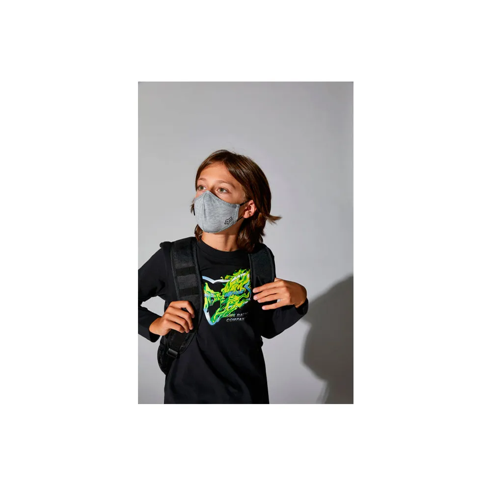 Fox - Youth - Face Mask - Heather Grey