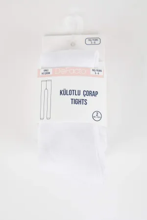 Girl 2 Pcs Cotton Pantyhose