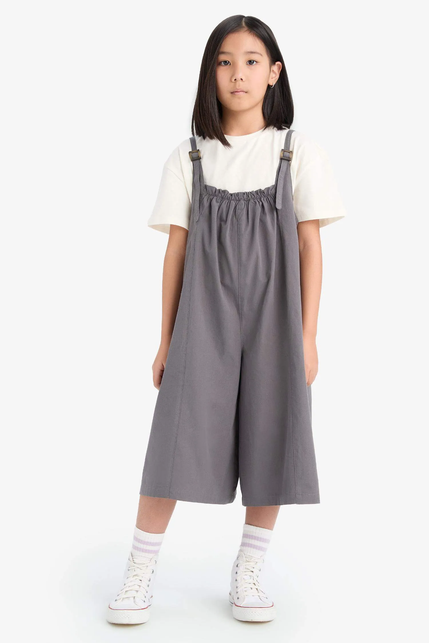 Girl Poplin Jumpsuit