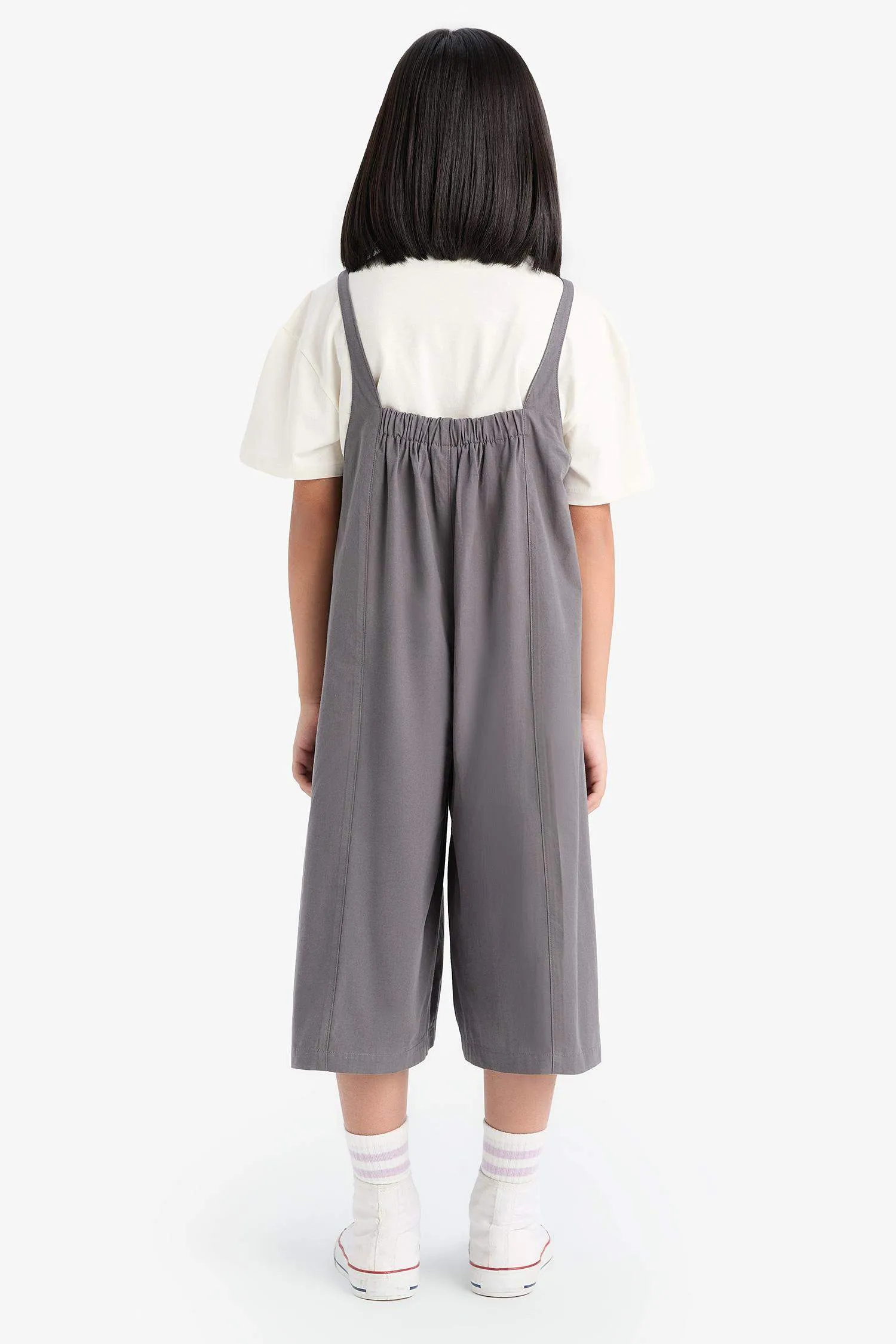 Girl Poplin Jumpsuit