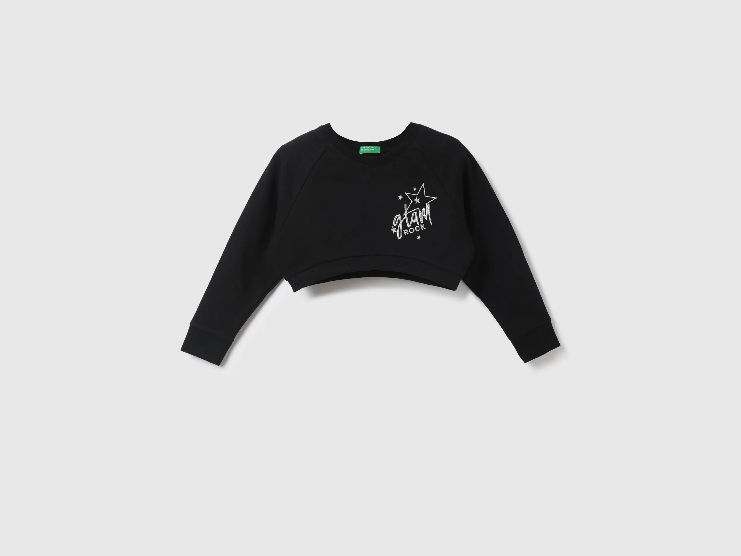 Girls Printed Round Neck Sweatshirt