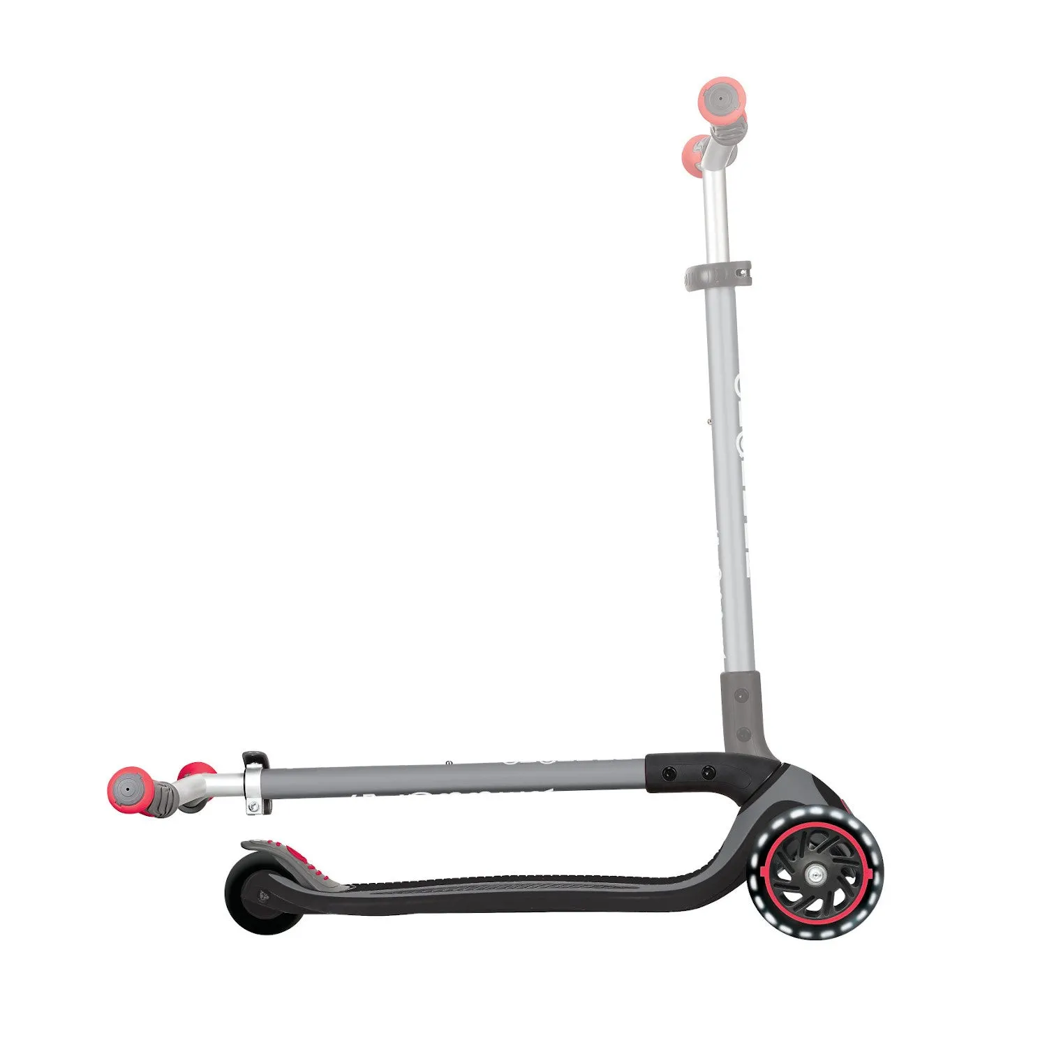 Globber Master Lights 3-Wheels Kids Scooter – Black/Red