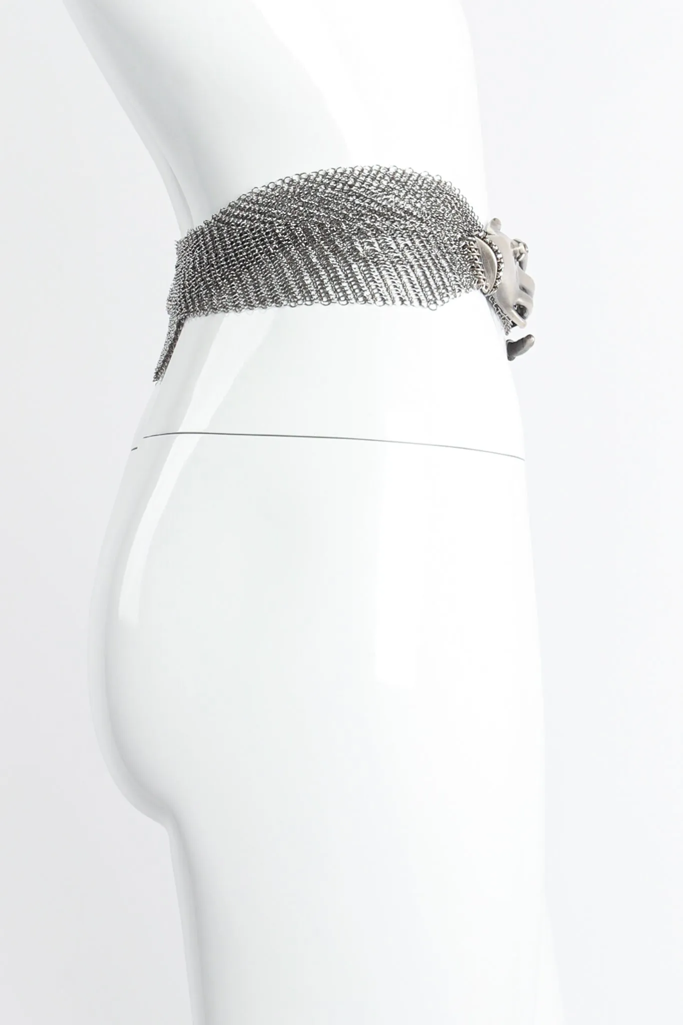 Hand Buckle Ring Mesh Belt