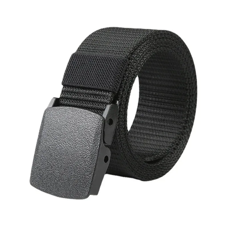 High Quality Men's Nylon Canvas Belt - Automatic Buckle Outdoor Belt