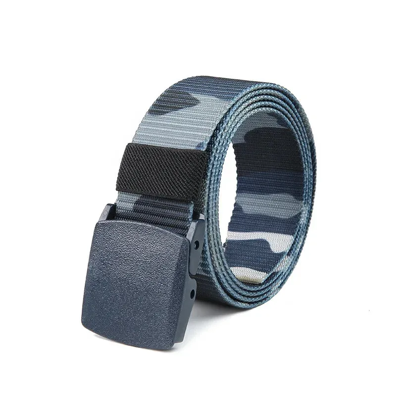 High Quality Men's Nylon Canvas Belt - Automatic Buckle Outdoor Belt