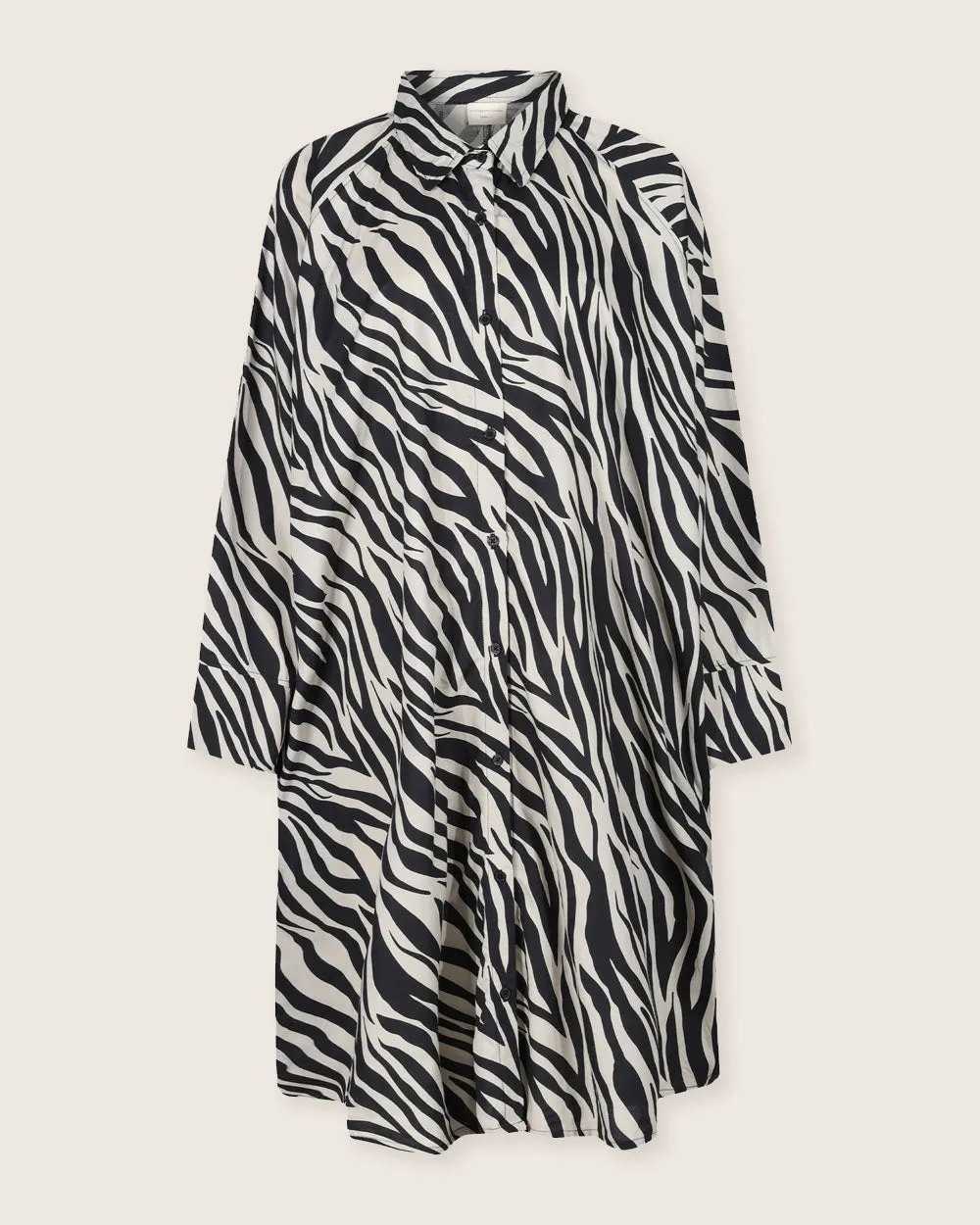 Jess Multicolour Zebra Streak Midi Shirt Dress