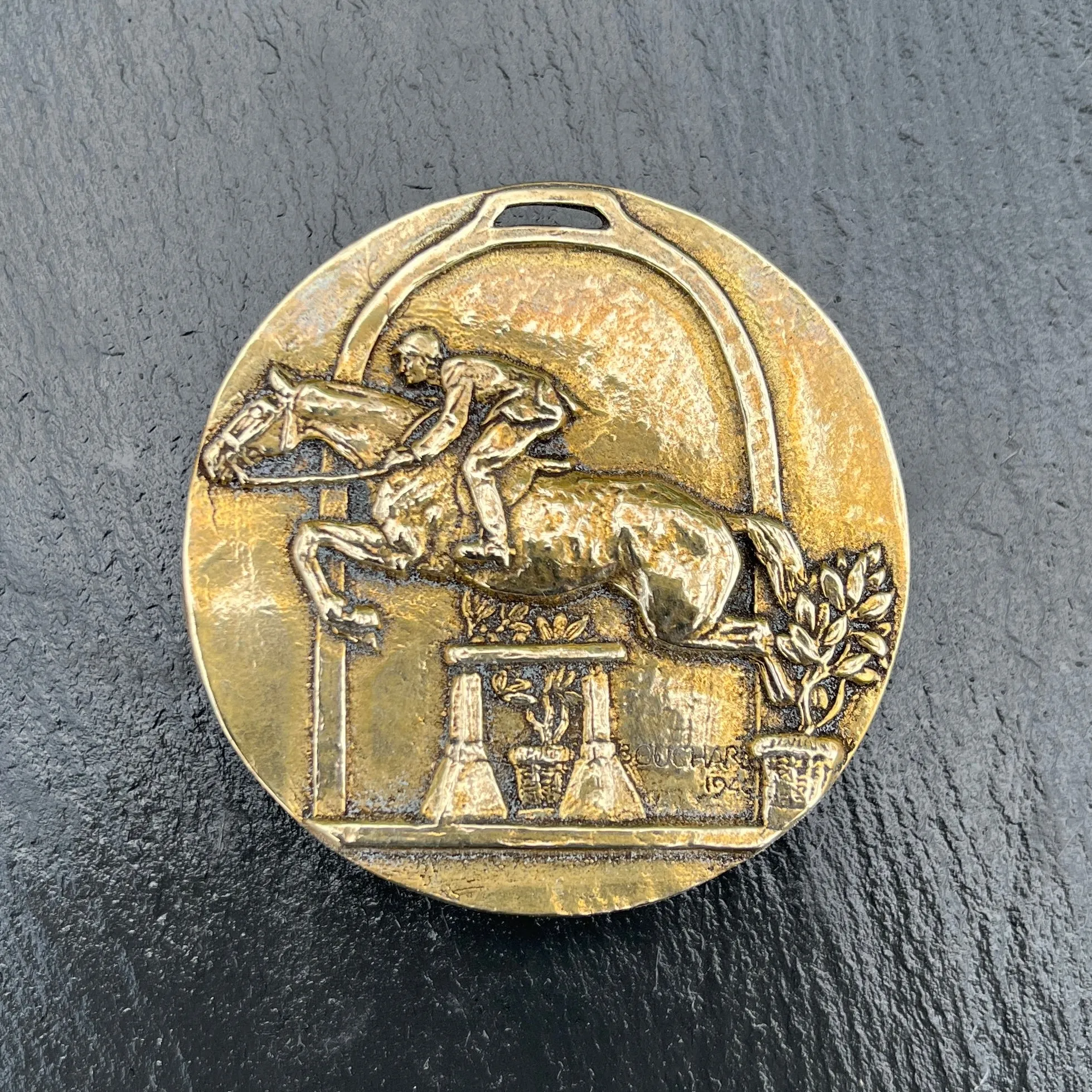 Jumper Medal Belt Buckle (fits 1.5" inch belt)