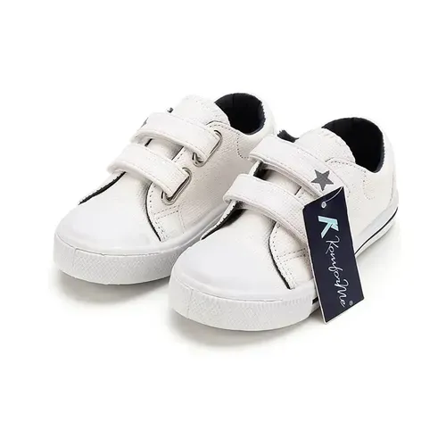 Kids Boy Girl Sneakers  PU Shoes Solid Navy - KKOMFORME