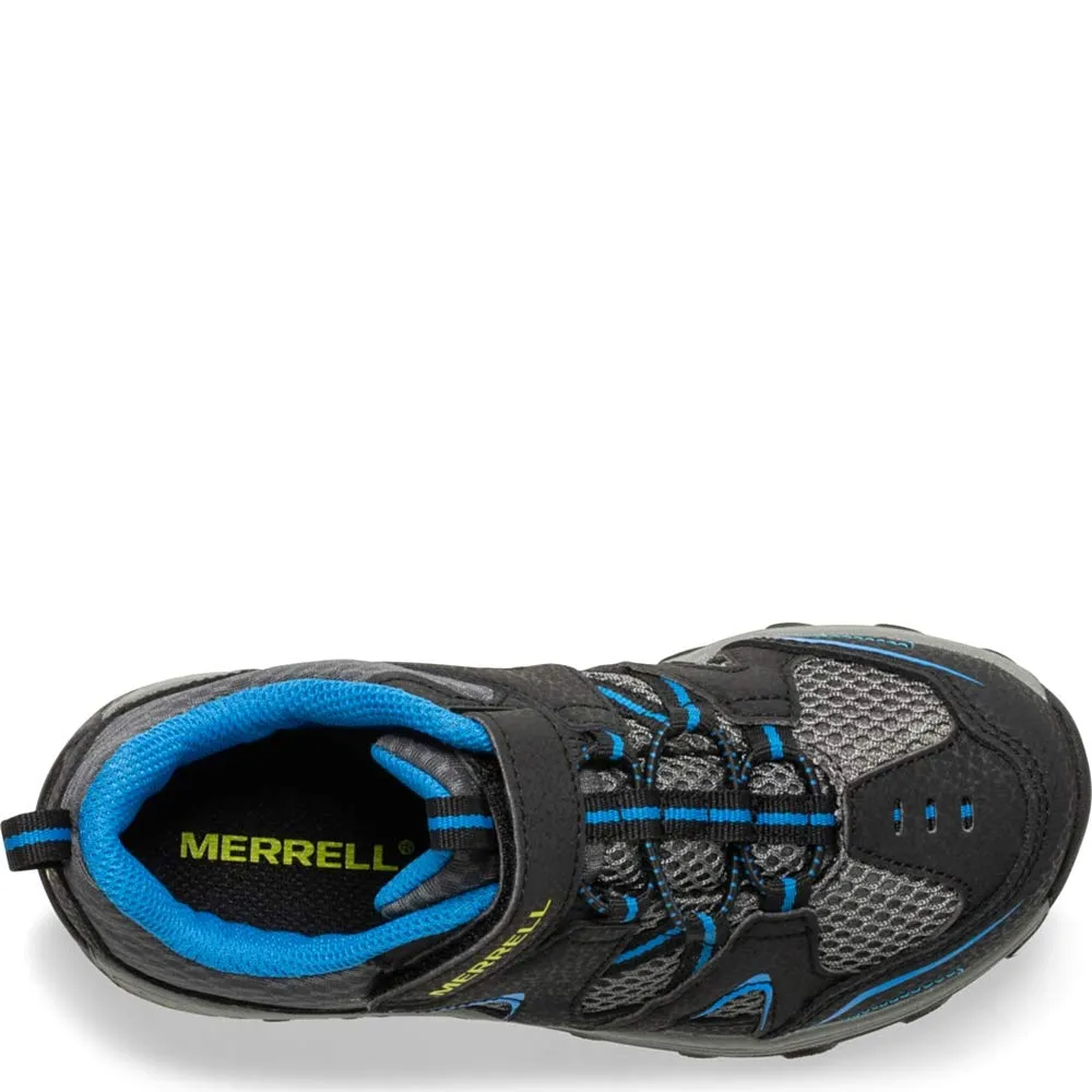 Merrell Kids' Trail Chaser Hiking Sneaker Black/Blue 3 Wide Big Kid