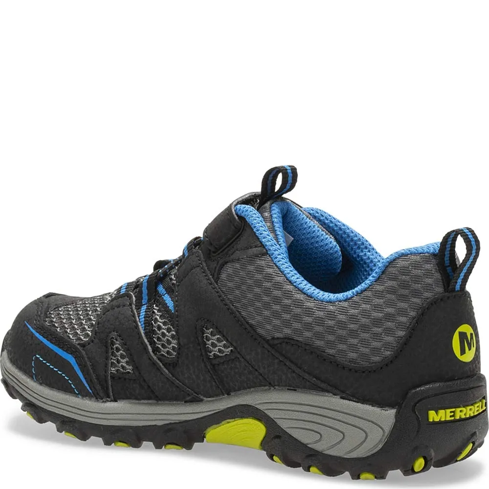Merrell Kids' Trail Chaser Hiking Sneaker Black/Blue 3 Wide Big Kid