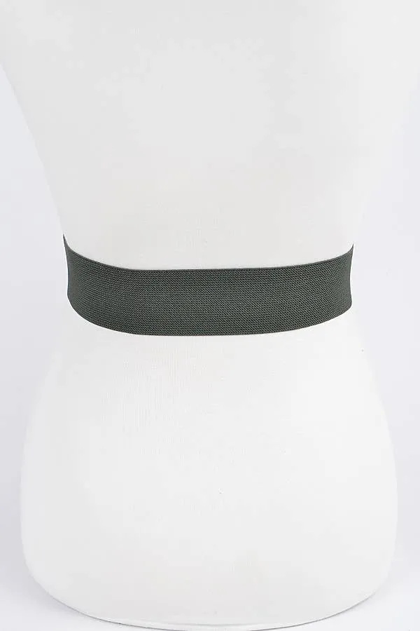 Metal Buckle Elastic Belt