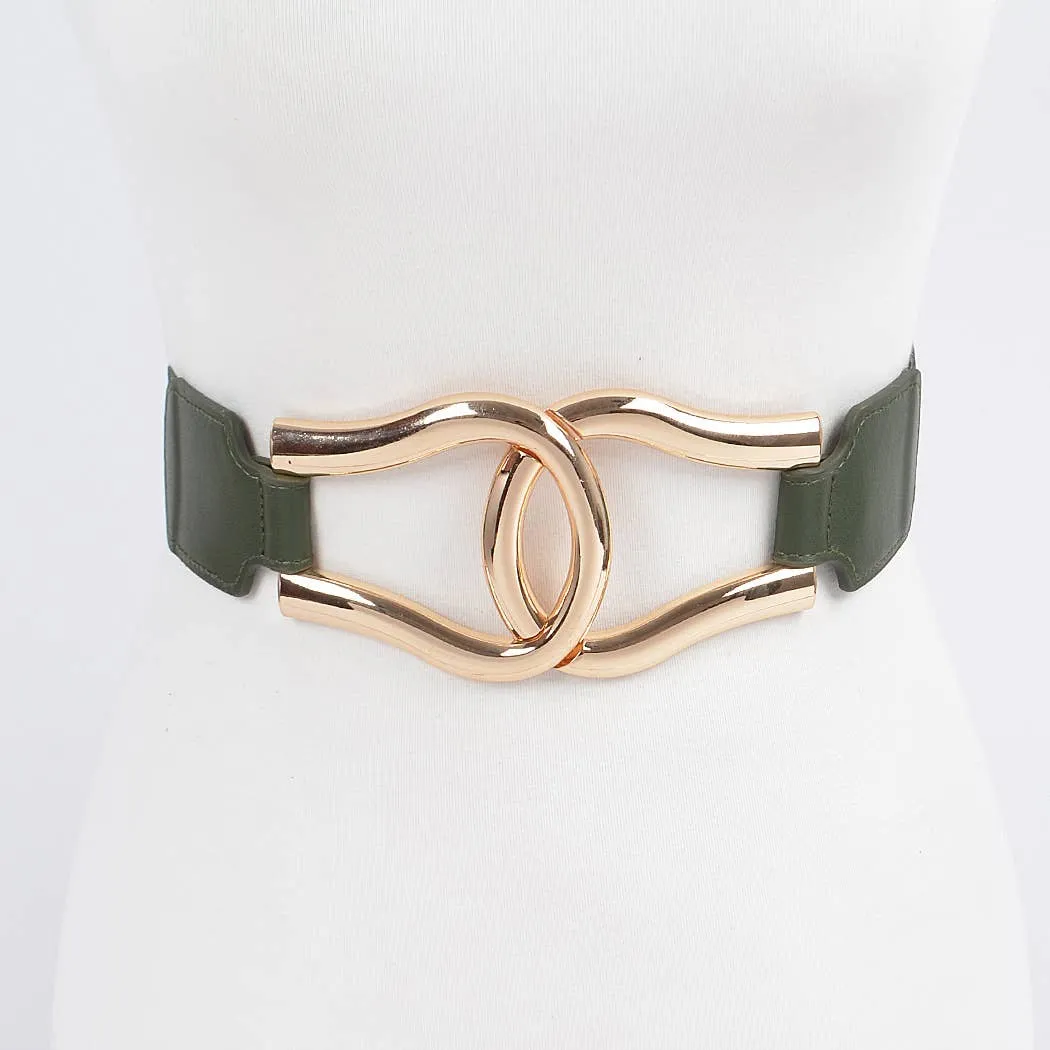 Metal Buckle Elastic Belt