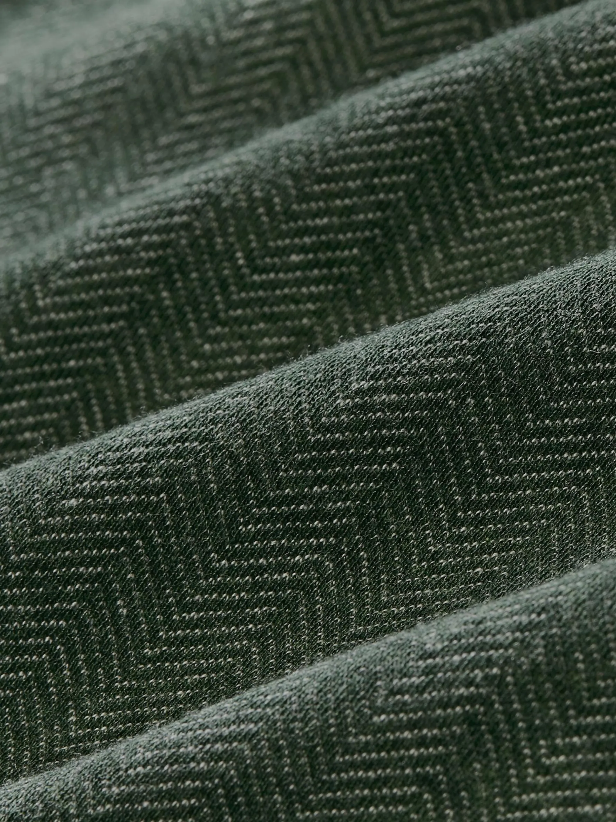 Mizzen   Main KPI Quarter Zip - Spruce Herringbone