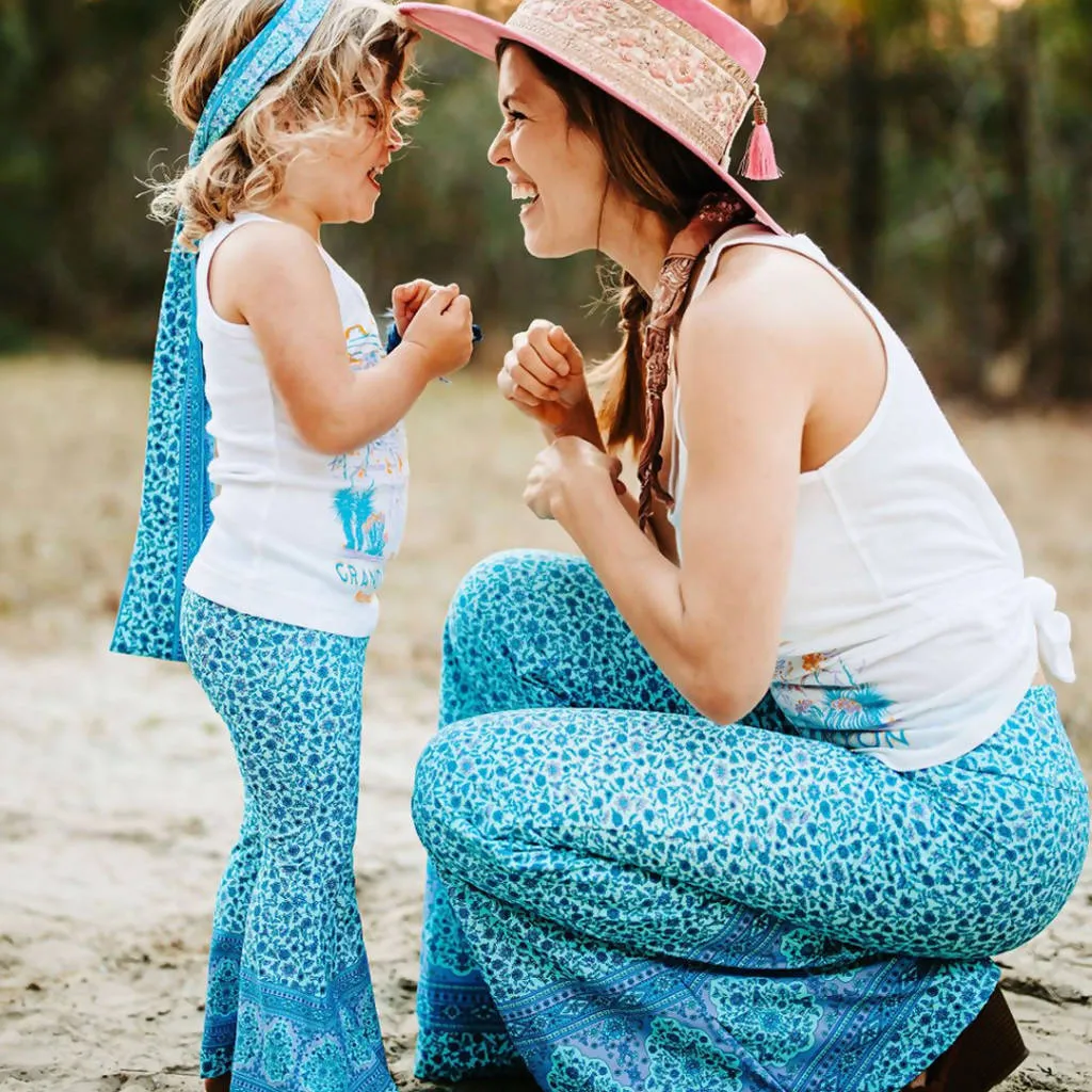 Mother Daughter Bohemian Bell Bottom Pants