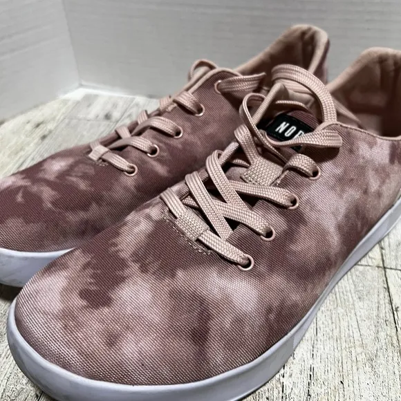 NOBULL tie dye pink canvas trainer low 9.5