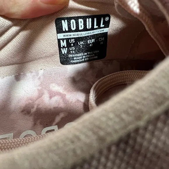 NOBULL tie dye pink canvas trainer low 9.5