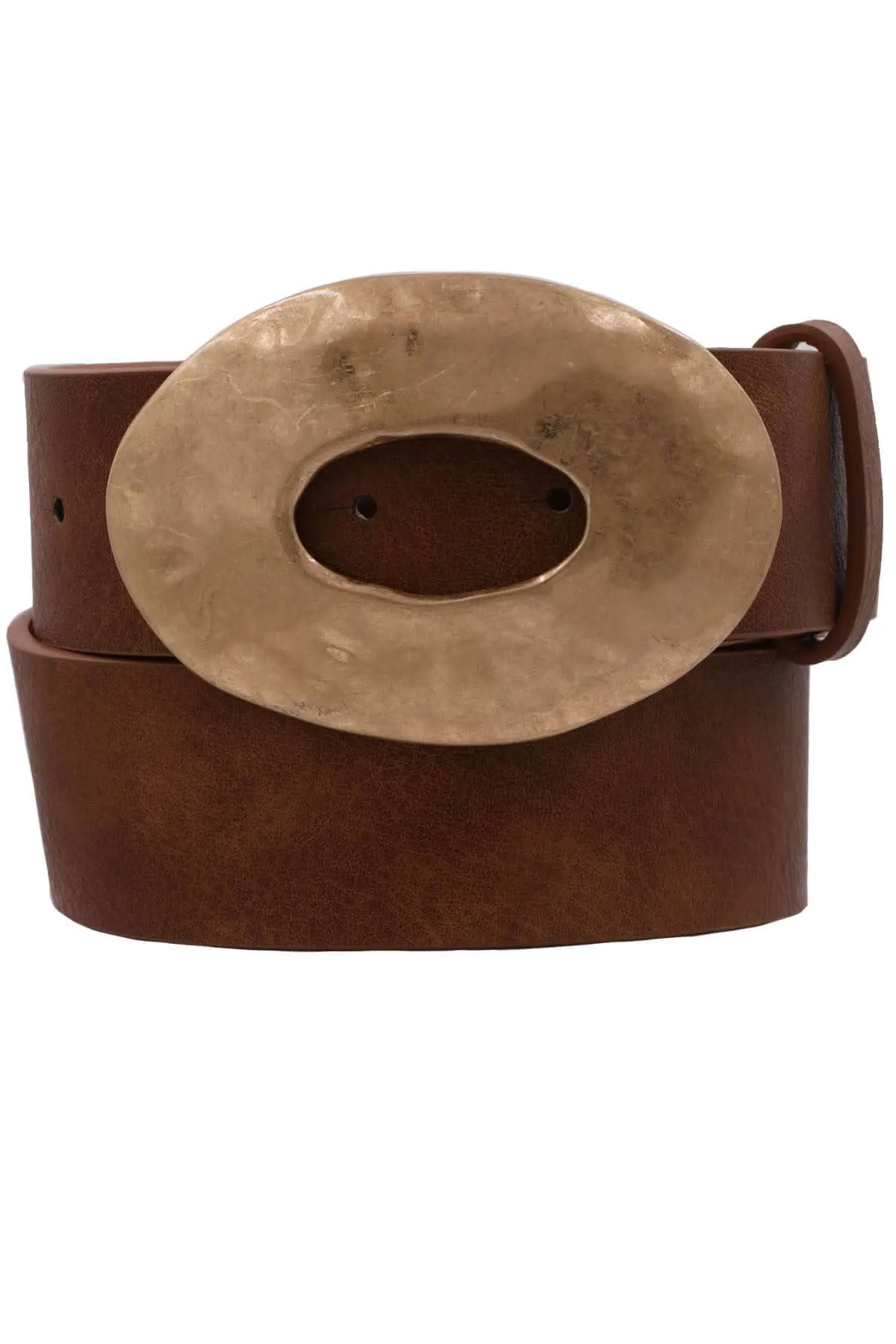 Oval Metal Buckle Belt