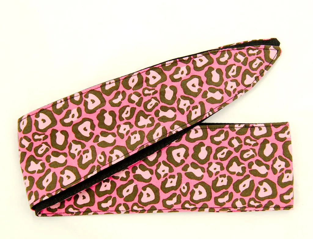 Pink Cheetah Hair Ties