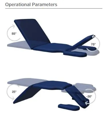 Plinth 515 Electric 3-Section Physiotherapy Bed with Armrests