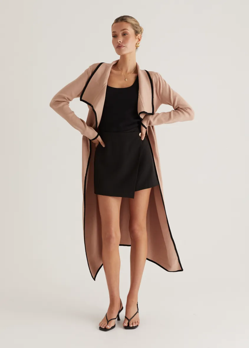 Portland Knit Coat - Camel