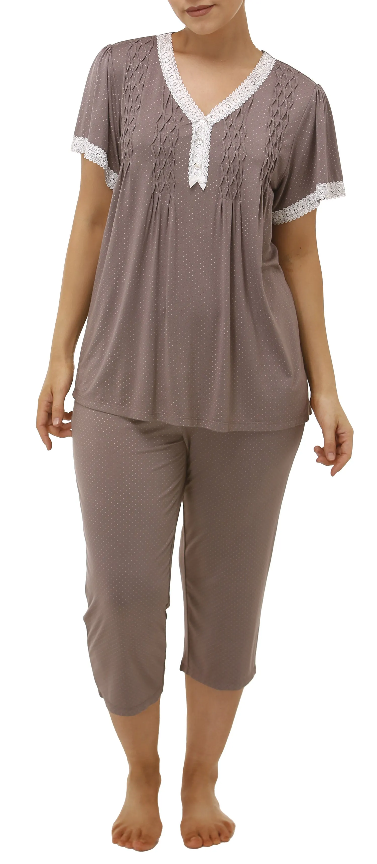 RAIN SPOT PJ SET LATTE - Y216