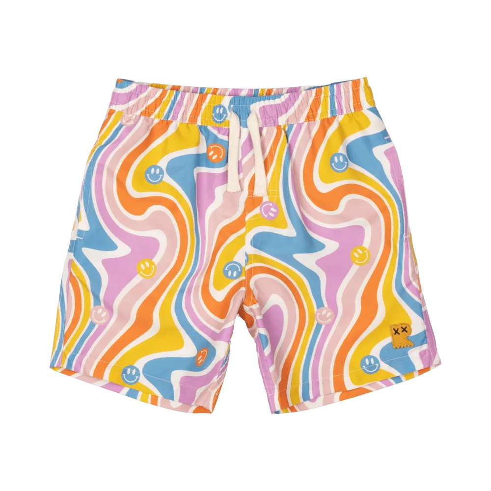 ROCK YOUR KID FEELING GROOVY BOARDSHORTS