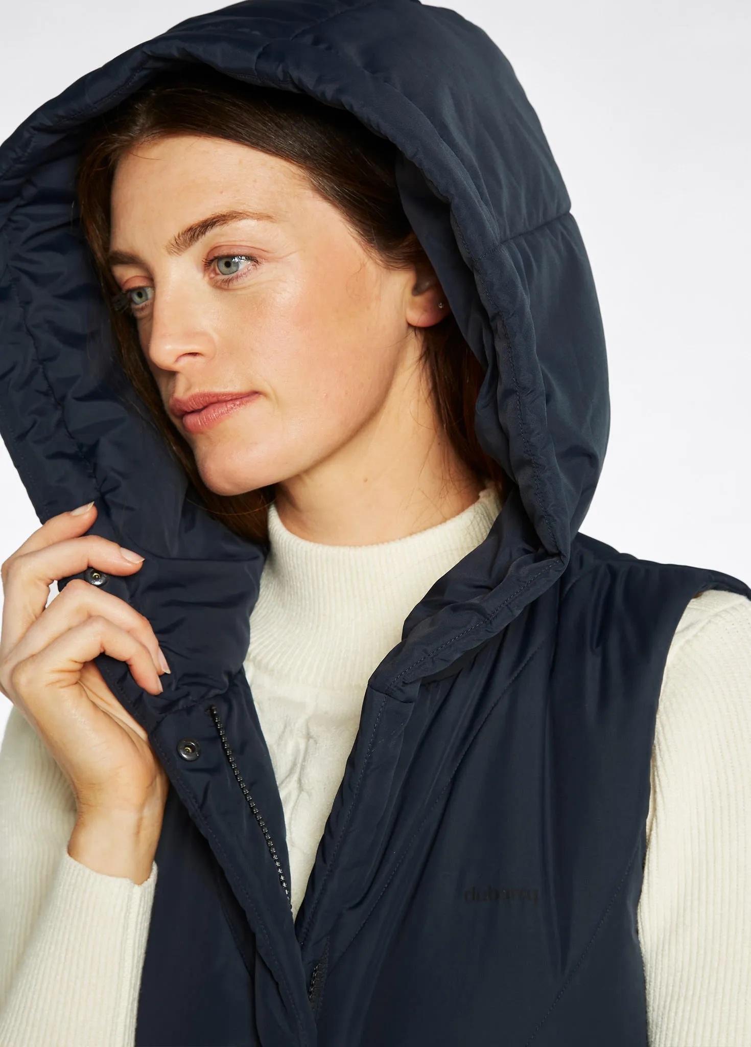 Ryan Women’s Hooded Vest - Navy