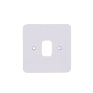 Schneider Electric GGBL01G Lisse White Moulded 1G Grid Front Plate