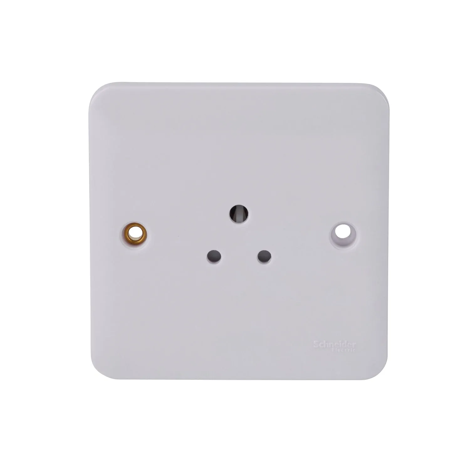 Schneider Electric GGBL3070 Lisse White Moulded 2A 1G Round Pin Unswitched Socket