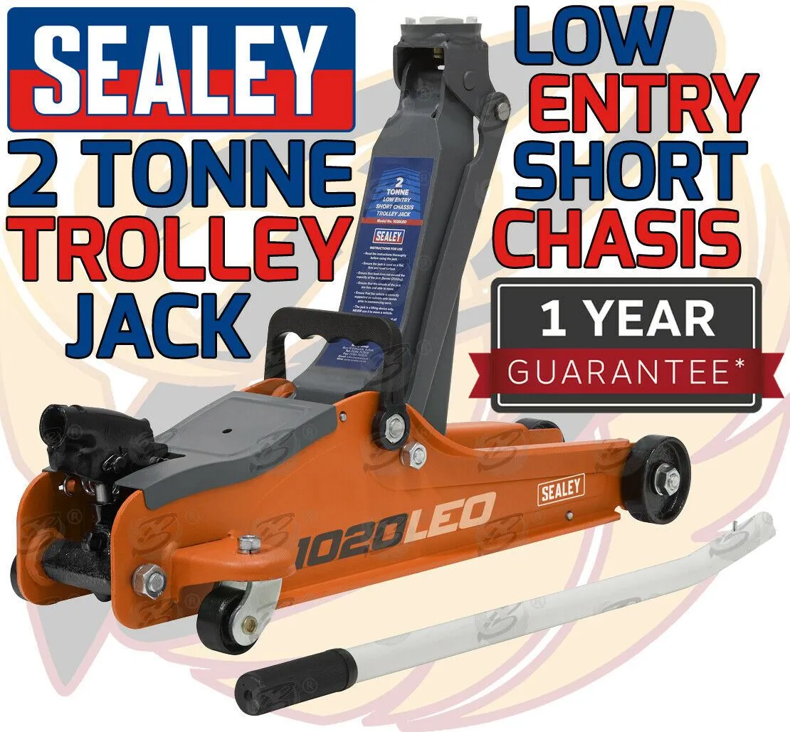 SEALEY 2 TONNE LOW PROFILE TROLLEY JACK ( ORANGE )