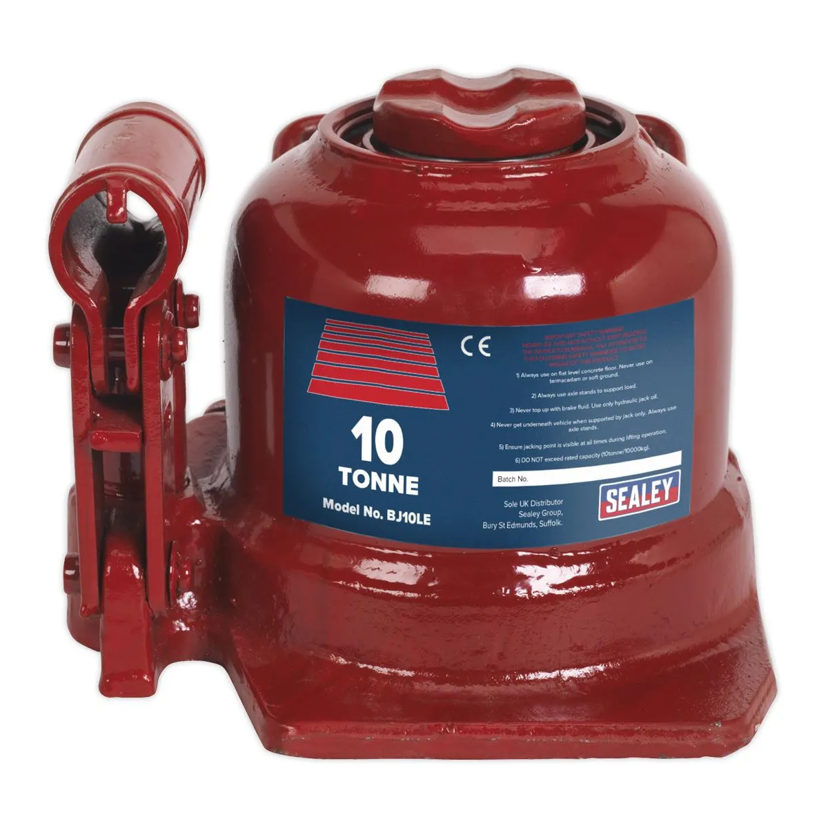 Sealey Low Profile Telescopic Bottle Jack 10 Tonne