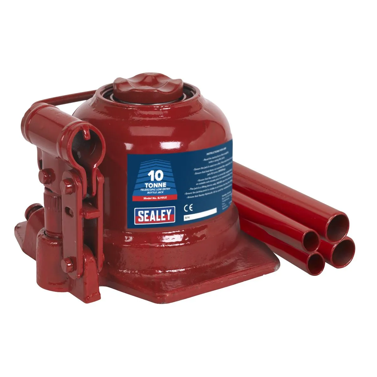 Sealey Low Profile Telescopic Bottle Jack 10 Tonne