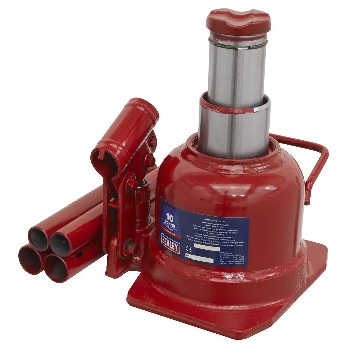 Sealey Low Profile Telescopic Bottle Jack 10 Tonne