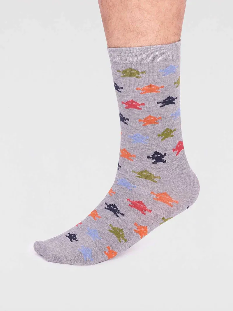 Space Collection Bamboo Sock Box 7 Pack by Thought, Size 7-11