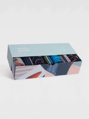 Space Collection Bamboo Sock Box 7 Pack by Thought, Size 7-11