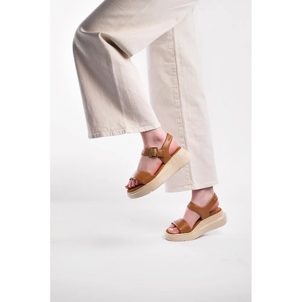 Tan Uplift Quarter Strap Sandals